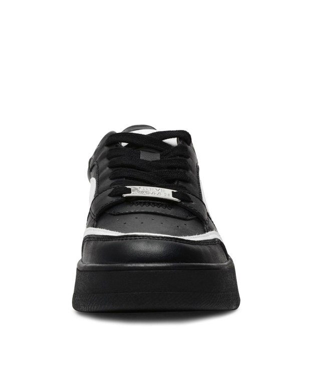STEVE MADDEN BAL HARBOUR 厚底ローカットスニ―カー ブラックホワイト