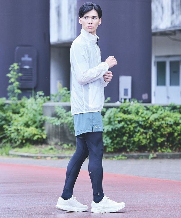 CW-X 【UNISEX】 CW-X ボトムス ランニングパンツ 2分丈 はっ水(本体) UVカット率90%以上(本体) ユニセックス DHR335 /ワコール オリーブ