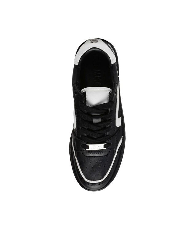 STEVE MADDEN BAL HARBOUR 厚底ローカットスニ―カー ブラックホワイト
