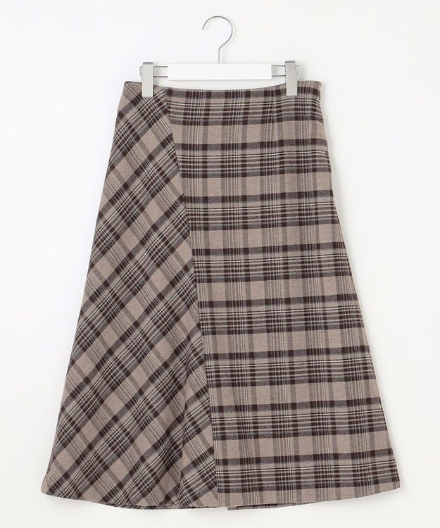 J.PRESS LADIES S クラシカル ツイード タータン スカート ブラウン系3