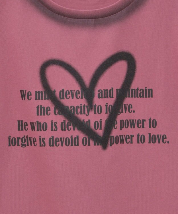 Green Parks ・ｓｗｉｎｇ　ｂｙ　ハートロゴフレンチＴＥＥ Pink