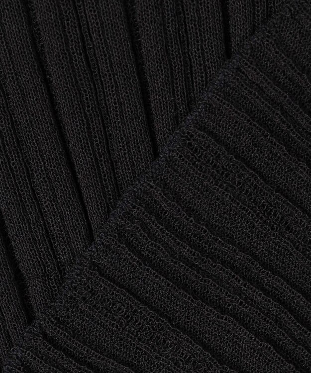 uncrave シアーニット タートルネック トップス（uncrave WHITE） ブラック