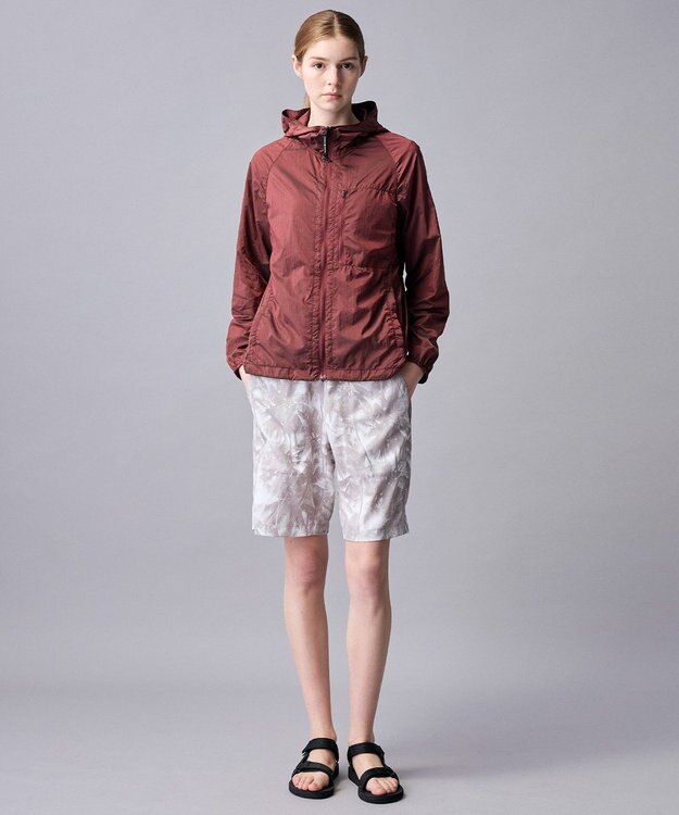 JOSEPH ABBOUD MOUNTAIN 【速乾/軽量/ストレッチ】ライトスラブボタニカルプリント  イージーショーツ ライトグレー系5