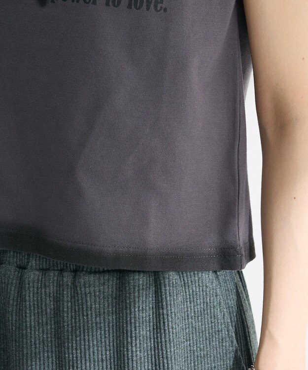 Green Parks ・ｓｗｉｎｇ　ｂｙ　ハートロゴフレンチＴＥＥ Charcoal Gray