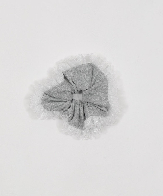 WEGO Lスウェットフリルシュシュ 杢グレー