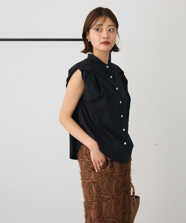 CRAFT STANDARD BOUTIQUE フレンチスリーブブラウス Black