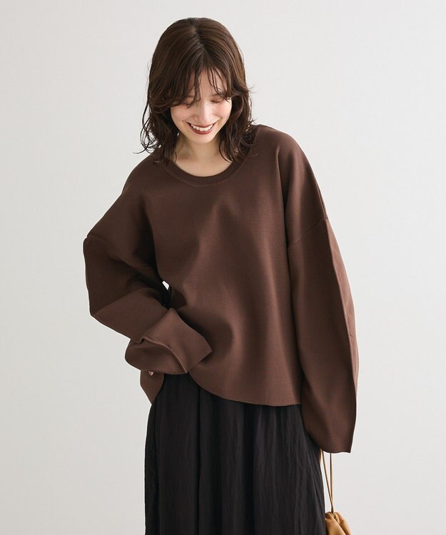 Green Parks ・ＥＬＥＮＣＡＲＥ　ＤＵＥ　２ｗａｙニットプルオーバー Brown