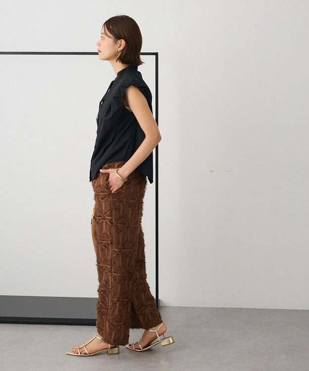 CRAFT STANDARD BOUTIQUE フレンチスリーブブラウス Black