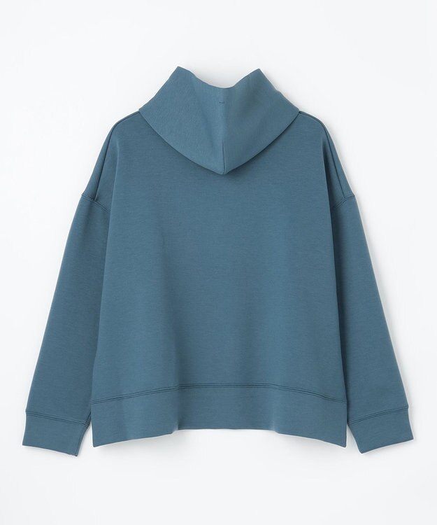 ANY L 【洗濯機可】クロップド丈ダンボールパーカー ブルー