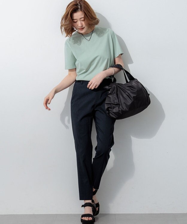 23区 【先行予約/WEB＆一部店舗限定カラーあり】ハイエンド クルーネック Tシャツ ライトグリーン系