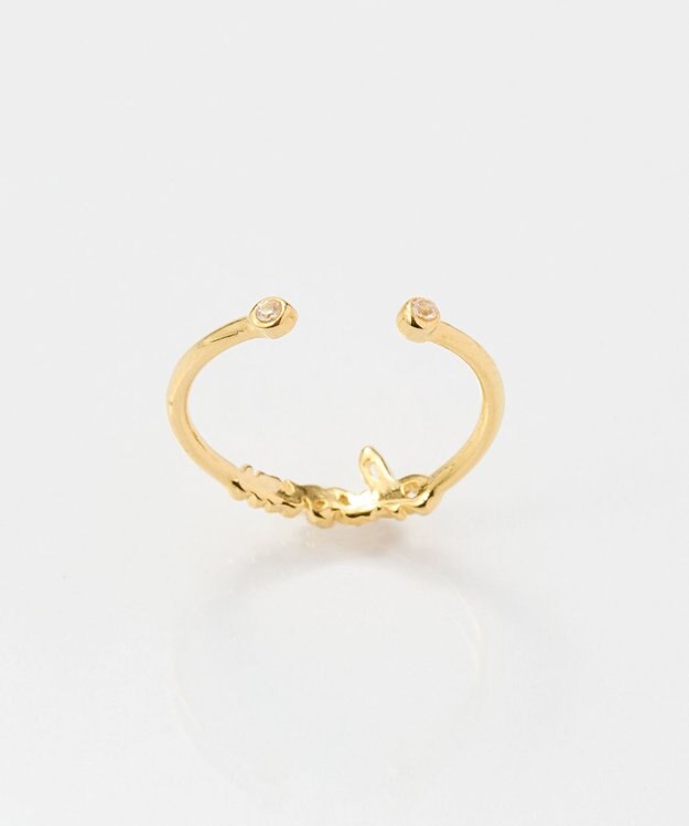 Phoebe ラッキーレターピンキーリング(チャーム) ゴールド