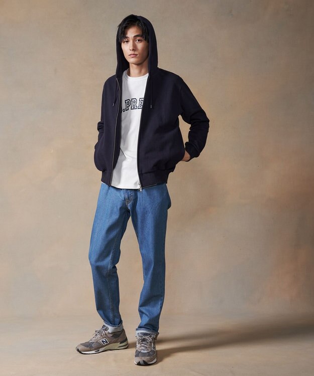 J.PRESS MEN フルジップパーカー ネイビー系