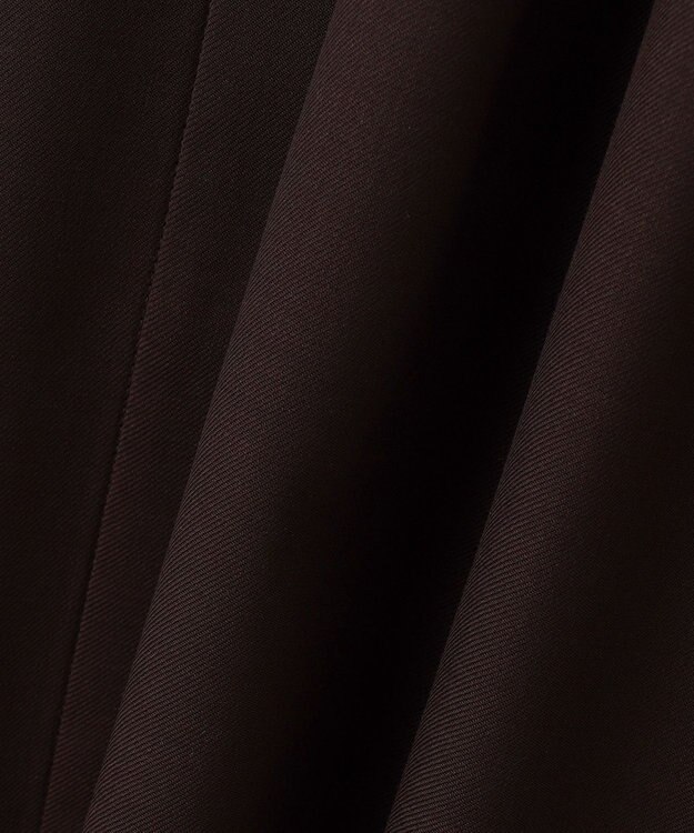 自由区 【洗える】ボリュームスリーブシャツ ドレス ダークブラウン系