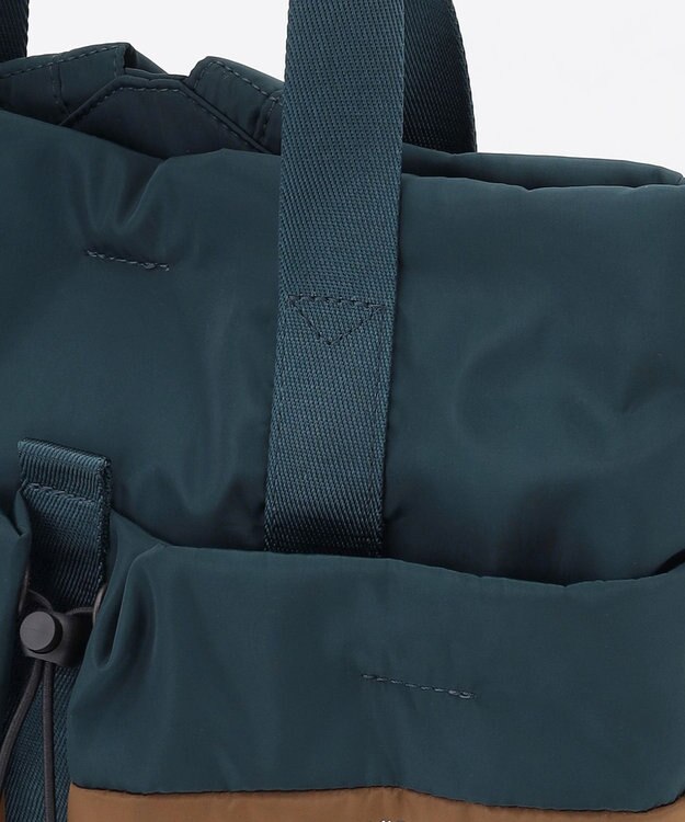 Y'SACCS ドローストリング コンビカラーリュックサック ブルー