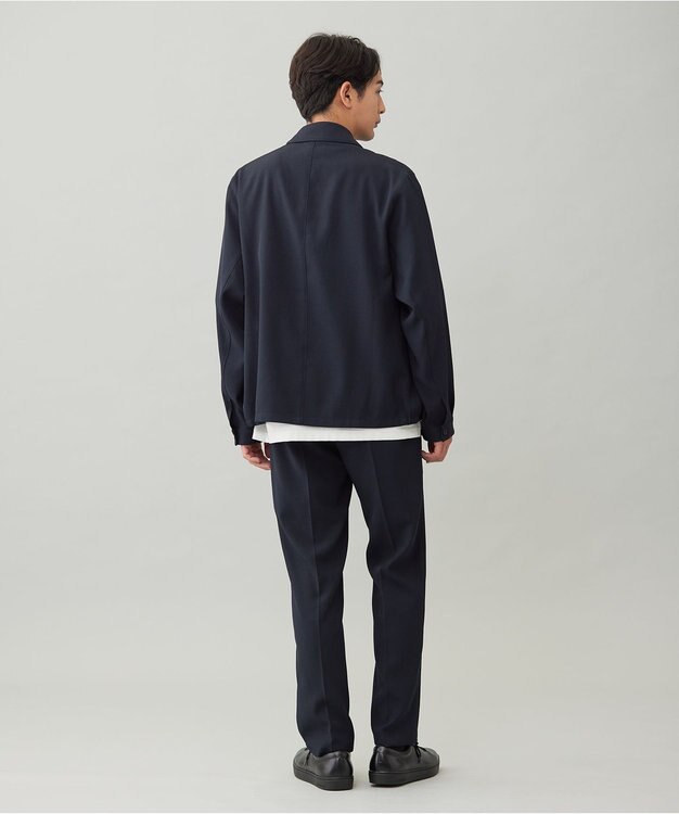 UNFILO MENS 【OCEANS YouTube 掲載/男女兼用】WOOL TOUCH 機能美シャツブルゾン ネイビー