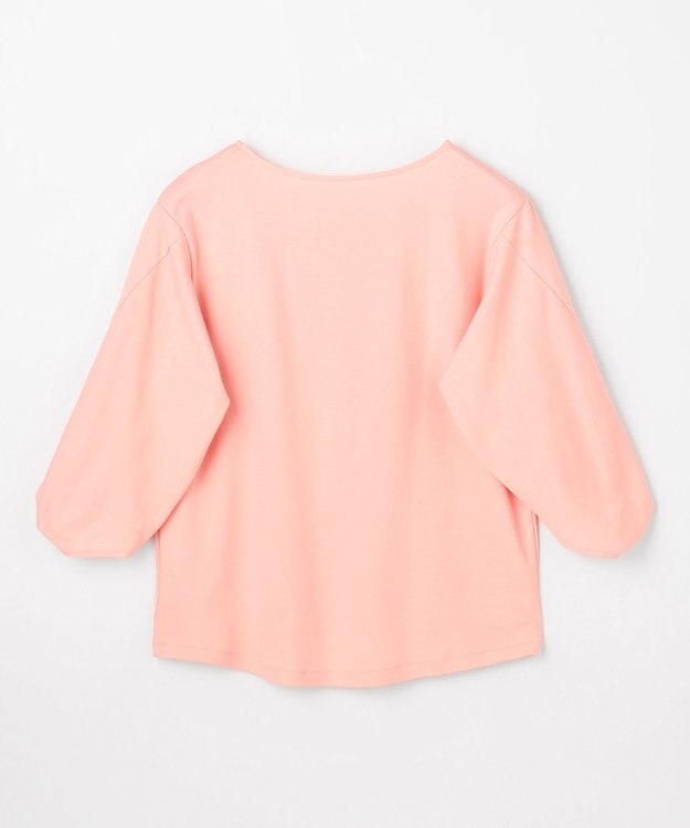 ANY 【WEB限定】シルケットスムースツイストスリーブカットソー ピンク