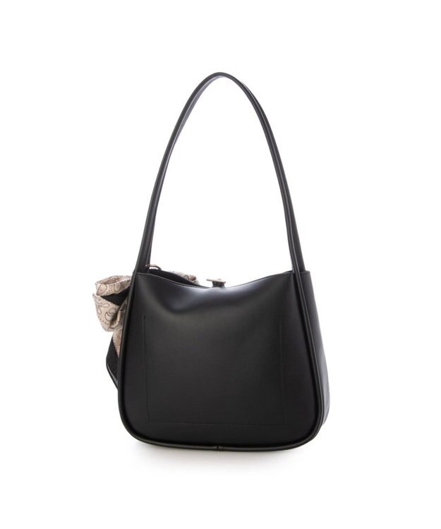 UNBILLION カシュカシュ cachecache / スカーフチャーム付きロングハンドルトート ブラック