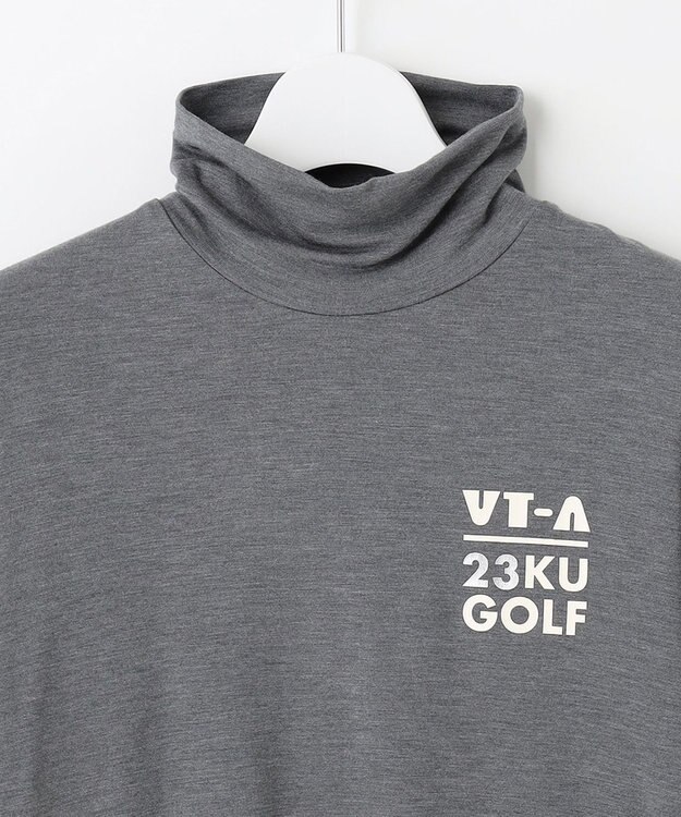 23区GOLF 定番あたたかインナー【WOMEN】エニワイズ無地 カットソー ライトグレー系