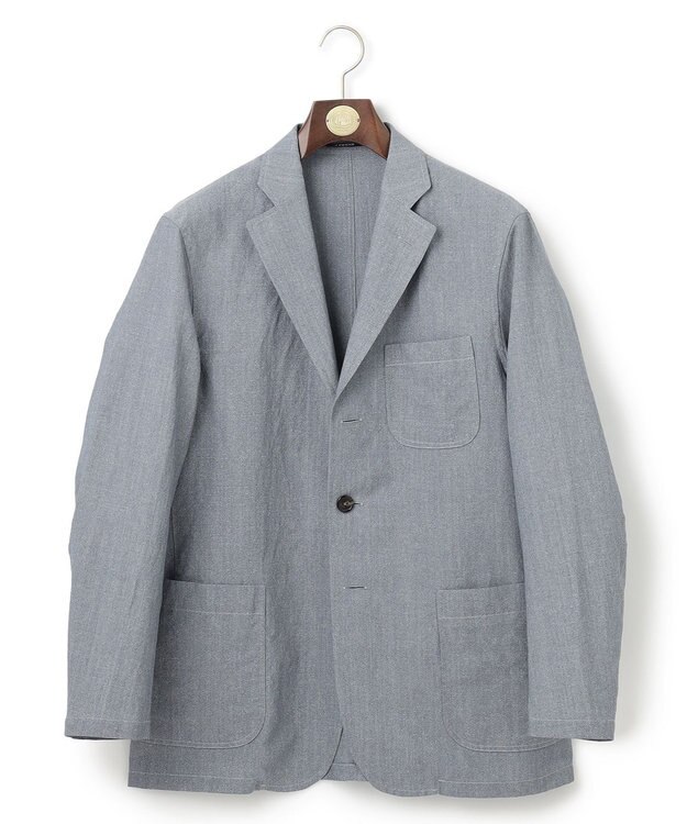 J.PRESS MEN 【新モデル/軽量/高通気性/吸湿性/放湿性】サマージャケット“ THE SHACKET” ダルブルー系