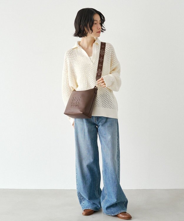 russet 《WEB限定》スタンダードミニショルダーバッグ <エンボスモノグラム>(CE-1718-WEB) D.Brown