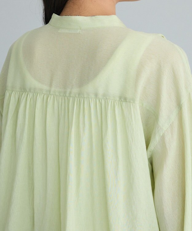 CRAFT STANDARD BOUTIQUE ウ゛ィンテージボイルロングスリーブブラウス Lime Green