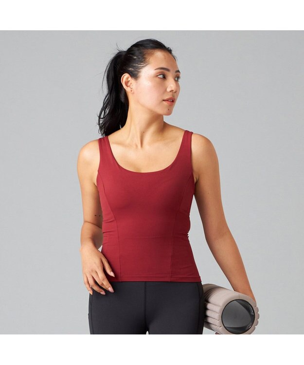 Chacott Chacott BALANCE Boost ブラトップロング ワインレッド