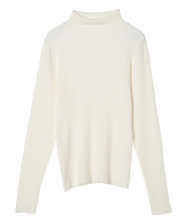 CRAFT STANDARD BOUTIQUE ウォッシャブルリブタートルニットプルオーバー Ivory