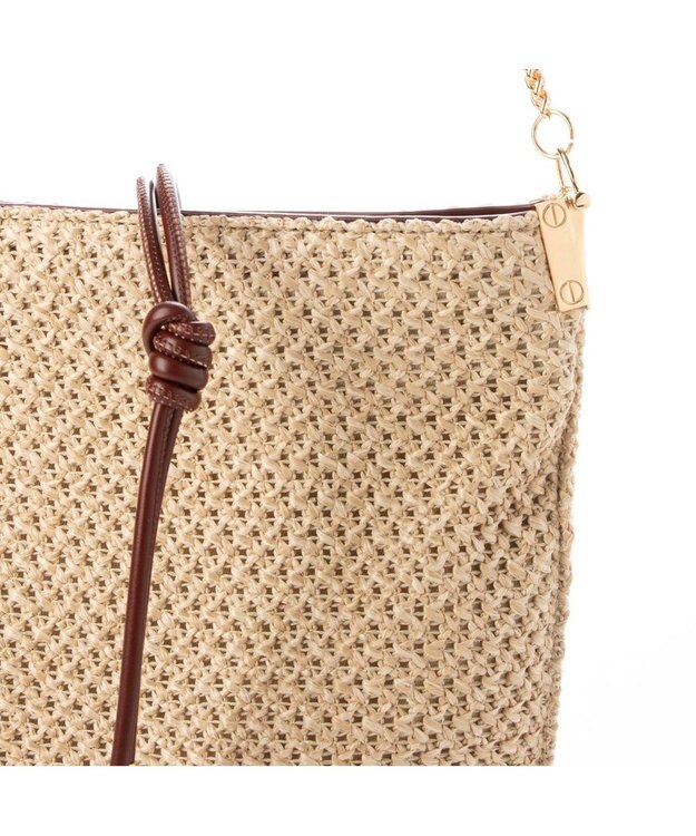 UNBILLION カシュカシュ cachecache / 口前ストラップポリプロピレンショルダー ベージュ