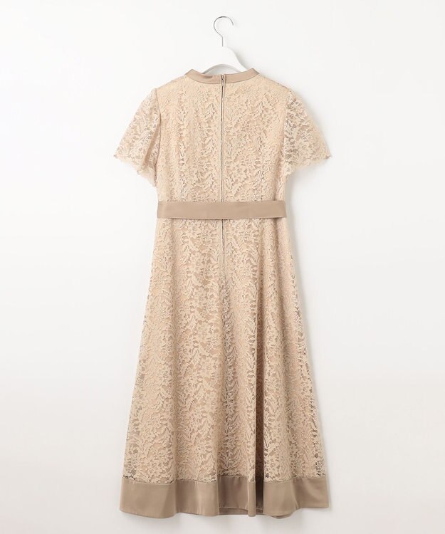 23区 L 【APPLAUDIR】ボタニカルグロッシードレス ベージュ系