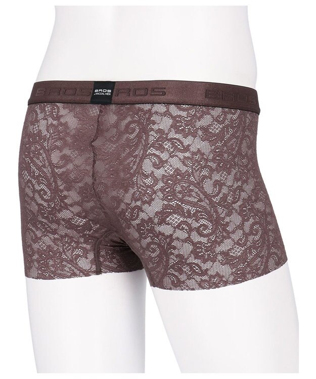 WACOAL MEN ボクサーパンツ 「レースボクサー」 通気性 フロント快適グラマラス 前閉じ GT3340 /ブロス バイ ワコールメン ブラウン