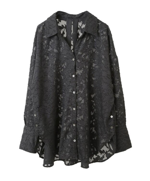 YECCA VECCA 3wayシアージャガードシャツ Ivory