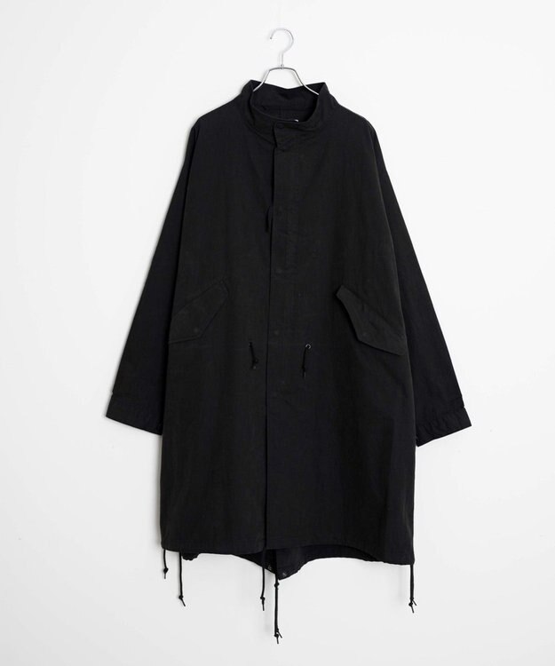 WEGO 【ユニセックス着用ITEM】サイドスリットモッズコート ブラック