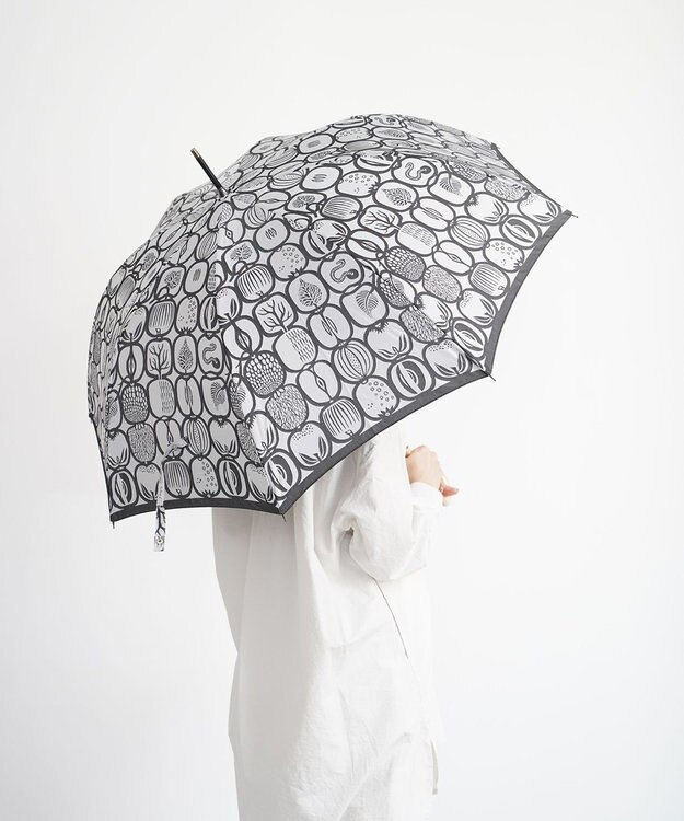 槇田商店 Stig Lindberg FRUKTLADA ホワイト 長傘 シロ