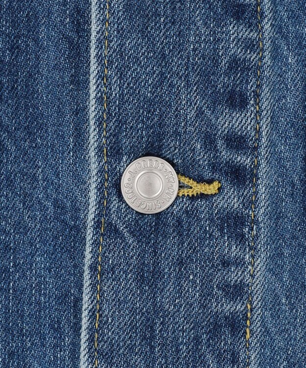 J.PRESS MEN ヴィンテージライク デニム カバーオール サックスブルー系