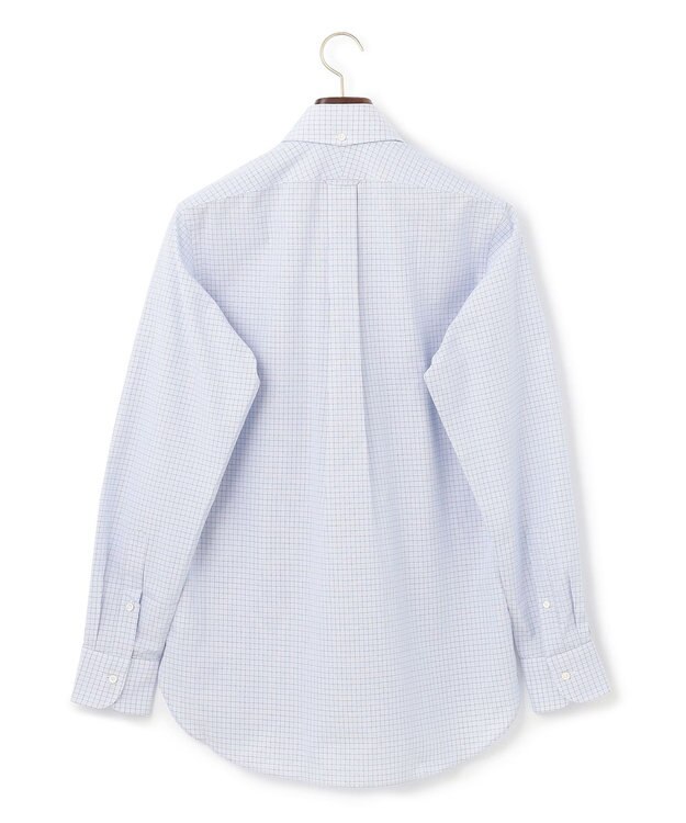 J.PRESS MEN 【PREMIUM PLEATS / 形態安定】BROADジャーミンチェックシャツ / B.D. サックスブルー系3