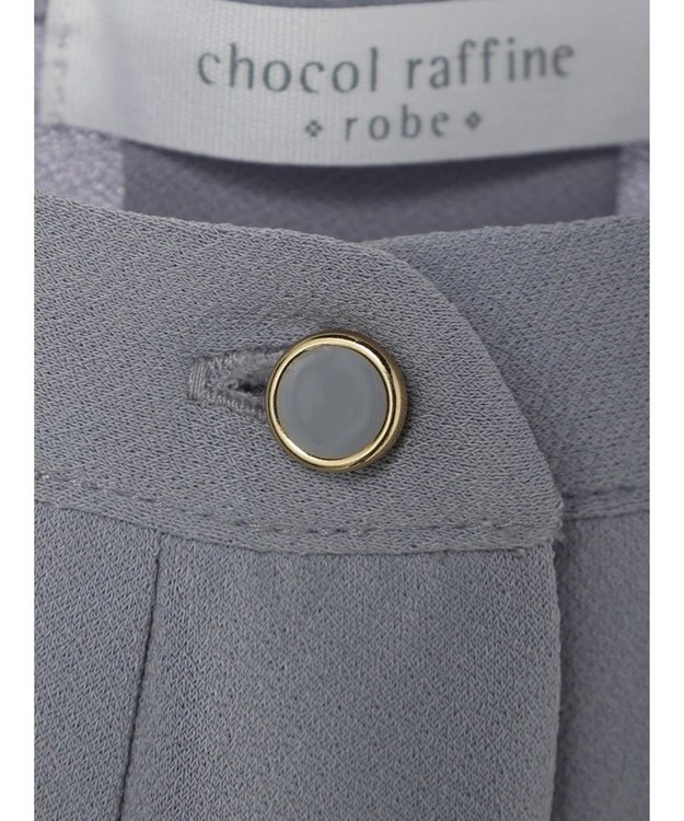 Green Parks ＢＰ　釦付き長袖ブラウソー Sax