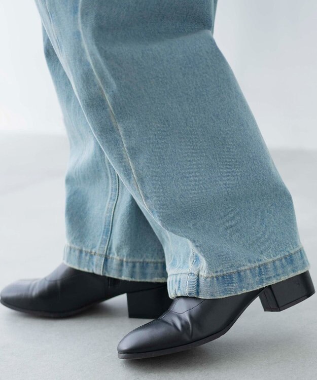 WEGO カーブデニムパンツ デニム淡色