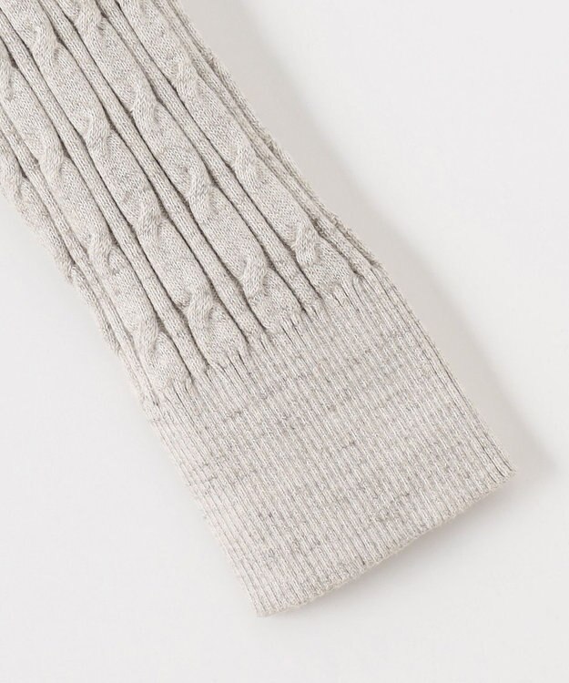 JOSEPH ABBOUD 【オリジナルオーガニックコットン使用/サスティナブル】JOE COTTONケーブル クルーネックセーター ベージュ系