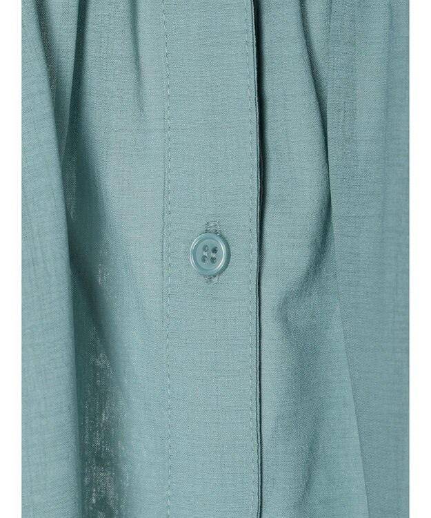 Green Parks シャーリングボリュームスキッパーチュニック Blue Green