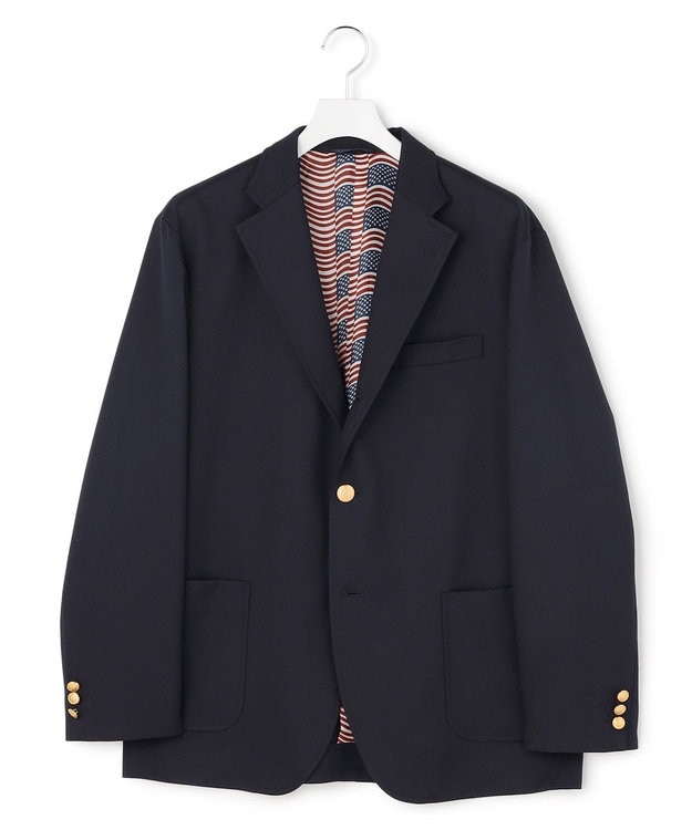 J.PRESS YORK STREET 【UNISEX】シングルブレザー / 3B / 金釦 / 背抜き ネイビー系