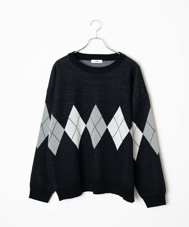 WEGO ルーズフィット総柄プルオーバー 柄1