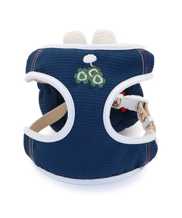 PET PARADISE リサとガスパール リサ顔リュック付き ハーネス Ｓ ネイビー