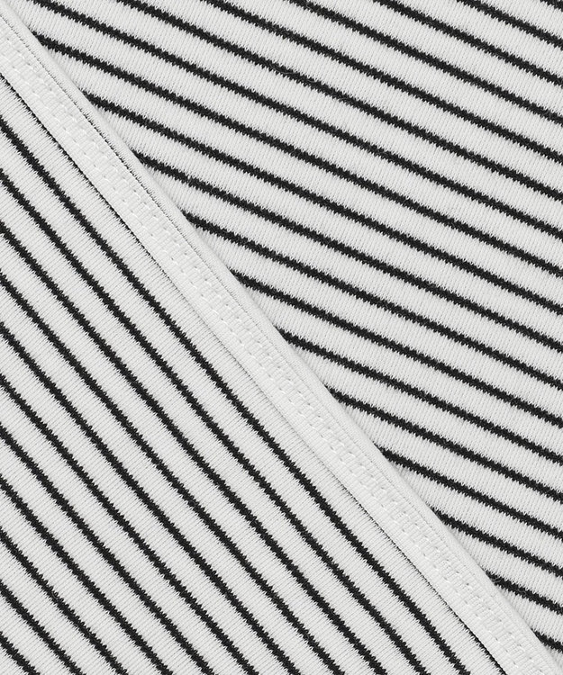 UNFILO コットンスムース レイヤードインナー ボーダー