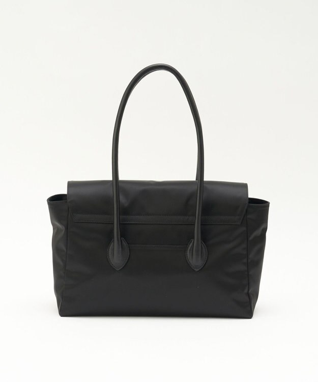 russet 《@__serako.r__企画》クラウズナイロンフラップトートバッグ(CE-1690) Black