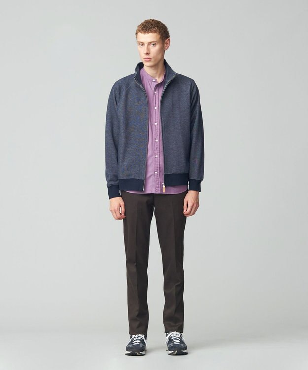 J.PRESS MEN ピースダイ トリコチンストレッチパンツ ダークブラウン系