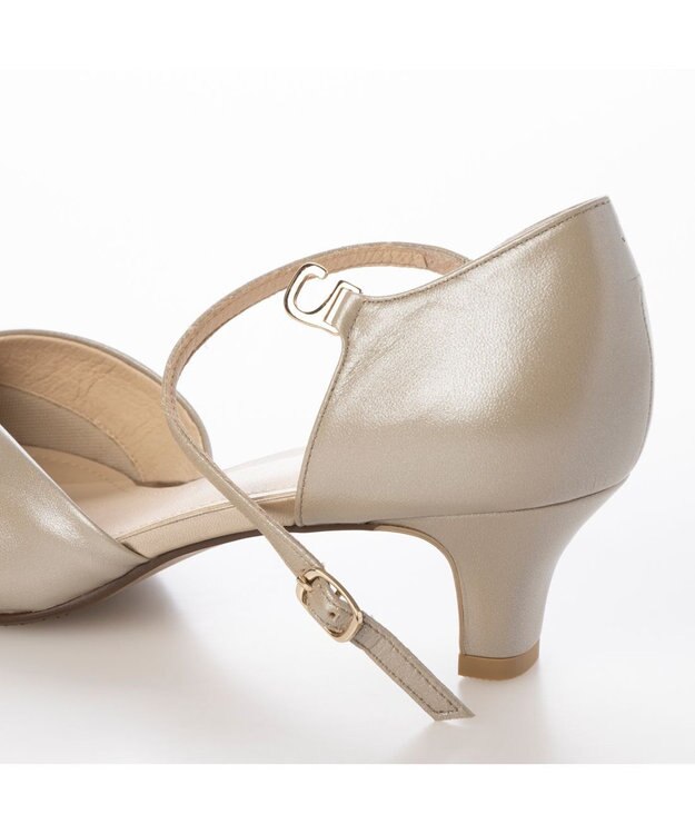 Riz raffinee セパレートパンプス ベージュメタリック