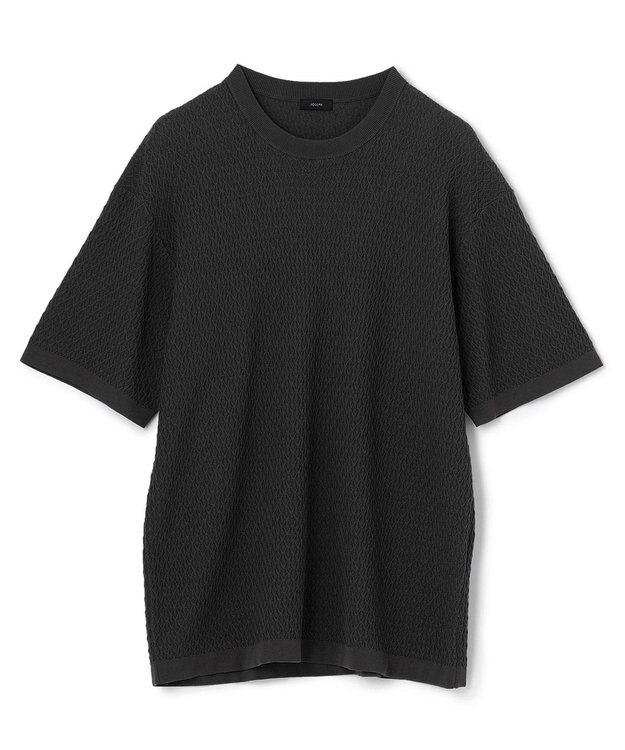 JOSEPH HOMME クールコットンリンクス ニット ブラック系