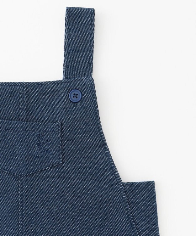 組曲 KIDS 【80-90cm】Check 半袖オーバーオール ネイビー系5