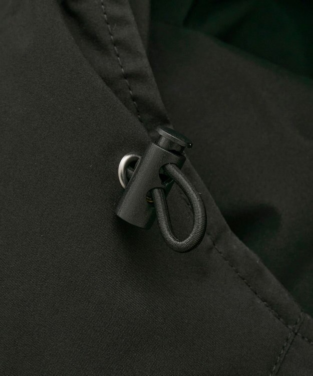 earth music&ecology フーデットパファーコート Black