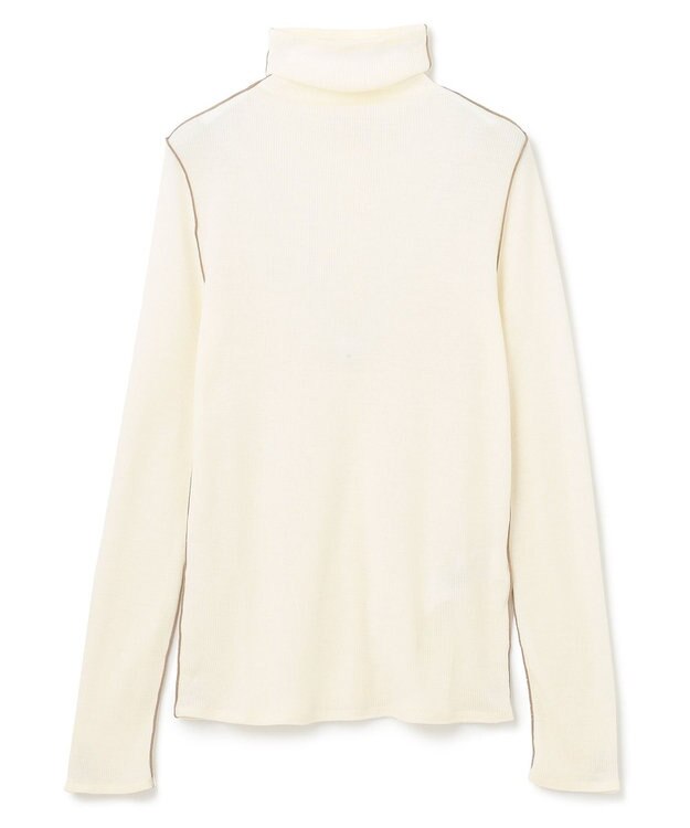 BEIGE， FORD / ハイネックトップス White×Camel